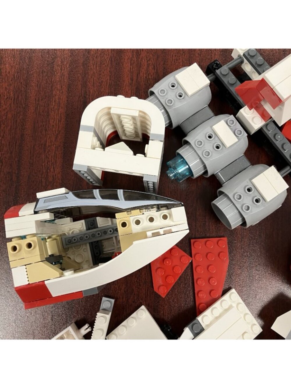 LEGO Star Wars 7931 T-6 Jedi Shuttle Obi-Wan Incomplete No Manual - F12 - Picture 3 of 5